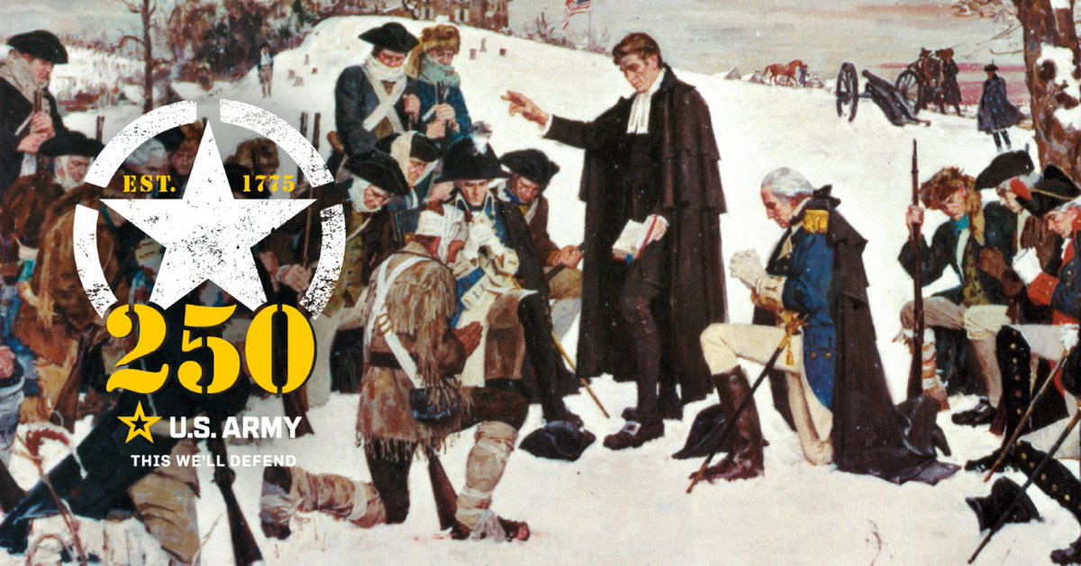 ArmyChaplains's tweet image. Happy 250th Birthday to the U.S. Army!
Since 1775, the Army Chaplain Corps has stood beside Soldiers—nurturing the living, caring for the wounded, and honoring the fallen—ensuring spiritual readiness across generations.
#Army250 #ArmyChaplainCorps #ThisWellDefend