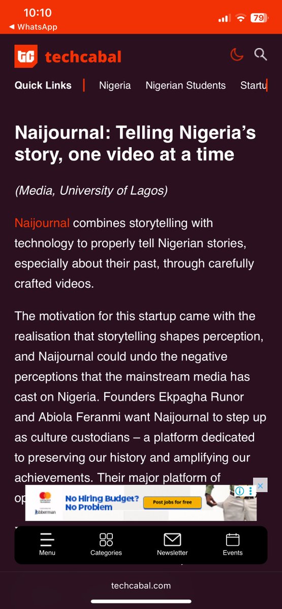 <a href="/naij_journal/">Naijournal</a> got featured on <a href="/TechCabal/">TechCabal</a> 🎉🎉