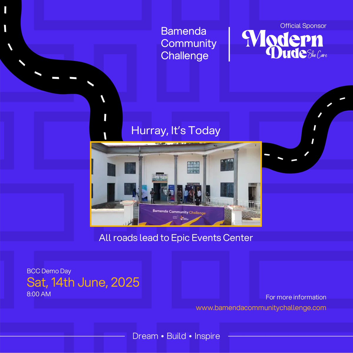 Today’s the Day – BCC Demo Day is Here!

We’ve arrived at a defining moment. The Bamenda Community Challenge is more than an initiative ,it’s a movement. And today, at the Epic Events Center, Come witness the power of ideas turned into action. 
#BCC2025 #BamendaCommunityChallenge