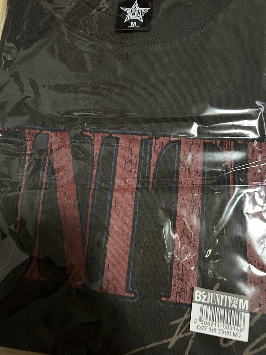 B'z UNITE #02 インクブラックTシャツ（XL） B'z UNITE #02 インクブラックTシャツ XL