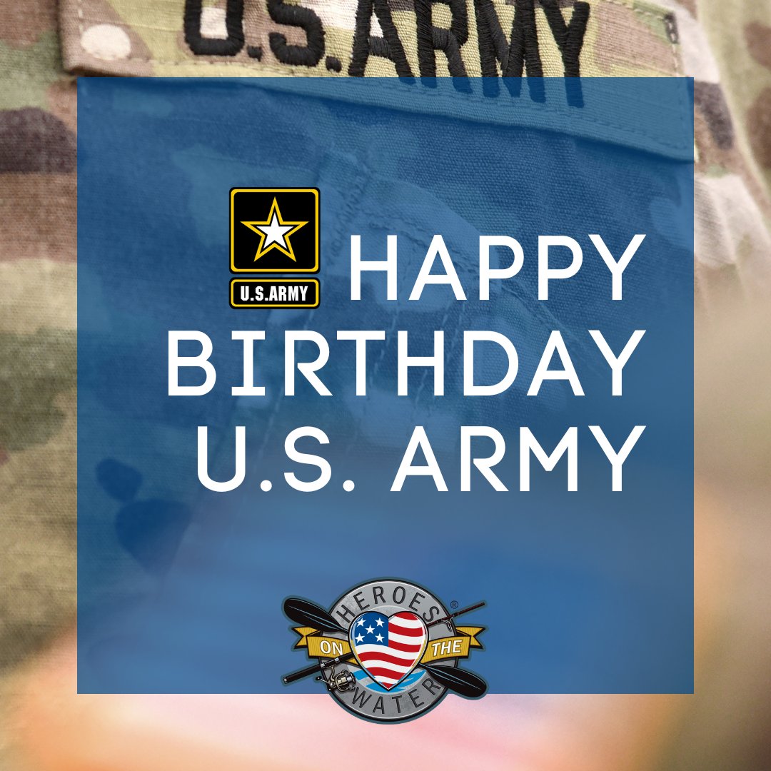 Heroesonthewate's tweet photo. Happy Birthday #USArmy!
#HOWNation #PaddleFishHeal https://t.co/eRZBv8AOXO