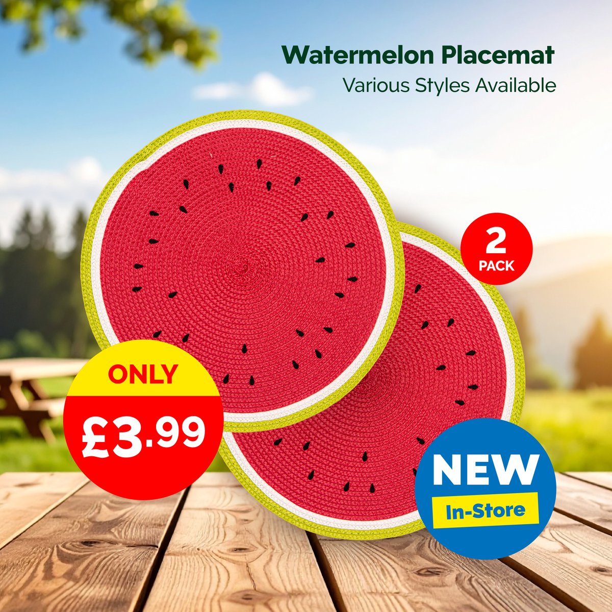 Poundstretcher1's tweet image. Planning a picnic this weekend with the family? We've got a cute range of picnic accessories in-store to take with you to the park 😍 #picnic #accessories #funinthesun #familytime