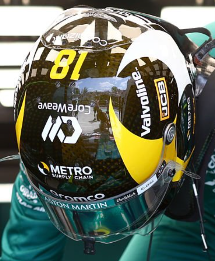 F1HLM's tweet photo. Helmet design of Lance Stroll for the #CanadianGP
#ls18 #stroll #amrf1 #astonmartin #f1 #formula1 #motorsport https://t.co/2IwQme9H9K