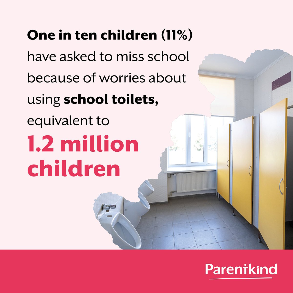 42% of parents say dirty school toilets affect their child’s concentration. 

Would you be able to focus in class if you were holding it in all day? 

It’s time we flushed this problem out of schools. 

parentkind.org.uk/research-and-p…

#ToiletDignity #EducationMatters