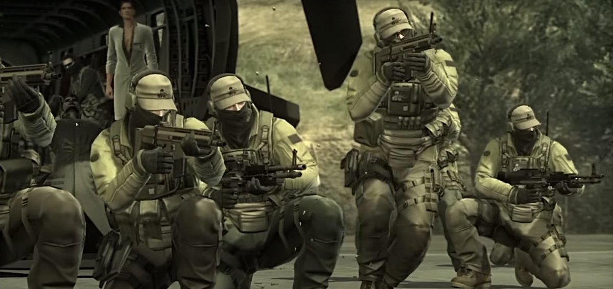 cli1bJX0uM95902's tweet image. #MetalGearSolid4 #MGS4
#MetalGearSolid #MGS 
#メタルギアソリッド #メタギア
ピューブルアルメマン装備全体的に形にはなったかな。ズボンはTANとODの2タイプで。
ホルスターはサファリランドが見つからないのでブラックホークで代用したのとレッグパネルもODがなかったんでカーキで代用.....。
