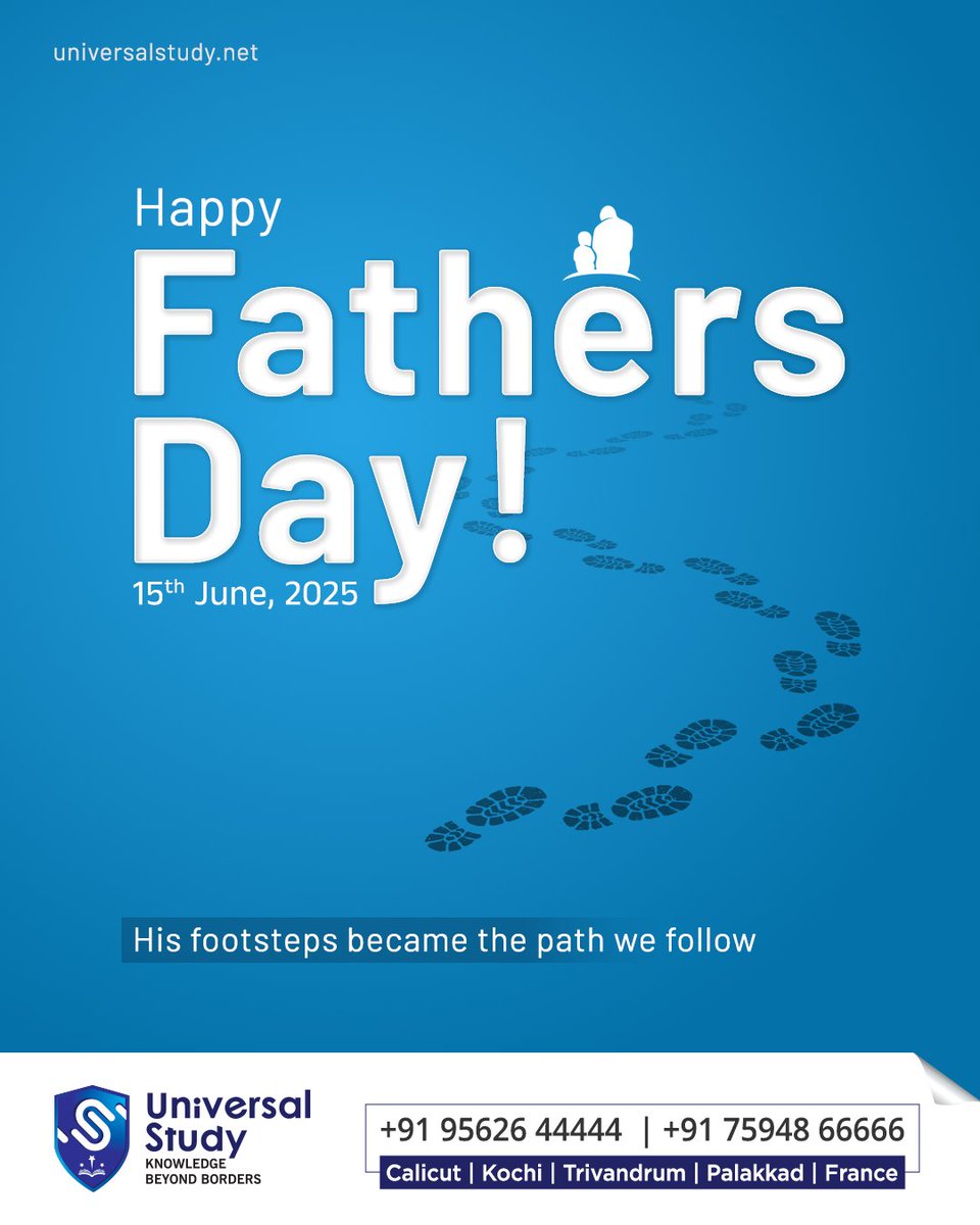Study79364Study's tweet image. Behind every great journey is a father who led the way. Thank you for the footsteps that shaped our path. Happy Father’s Day from Universal Study!

🌐universalstudy.net
📩 info@universalstudy.net
.
.
.
#Universalstudy #languagestudio #FathersDay2025 #GuidedByDad