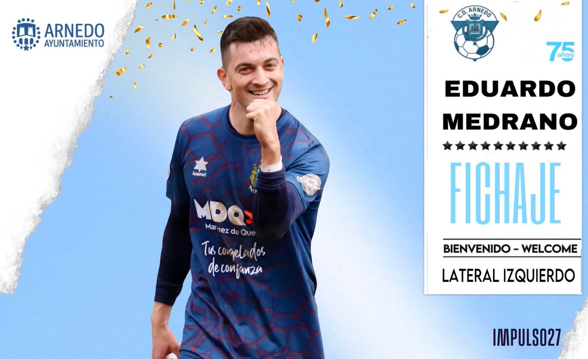 CD Arnedo (@cdarnedo) on Twitter photo 🤍🩵 ¡FICHAJE ! 🤍🩵
El CD Arnedo da la bienvenida a <a href="/medrano_edu/">Edu</a> lateral. Con amplia experiencia en el fútbol riojano, ha defendido los colores de la <a href="/CanteraUDLog/">UD Logroñés Cantera</a> , <a href="/HaroDeportivo/">Haro Deportivo</a> . y, durante las últimas 5 temporadas, del <a href="/CDAnguiano_/">C.D. Anguiano</a> , donde fue pieza clave en la defensa. 🤍🩵 ¡FICHAJE ! 🤍🩵
El CD Arnedo da la bienvenida a <a href="/medrano_edu/">Edu</a> lateral. Con amplia experiencia en el fútbol riojano, ha defendido los colores de la <a href="/CanteraUDLog/">UD Logroñés Cantera</a> , <a href="/HaroDeportivo/">Haro Deportivo</a> . y, durante las últimas 5 temporadas, del <a href="/CDAnguiano_/">C.D. Anguiano</a> , donde fue pieza clave en la defensa.