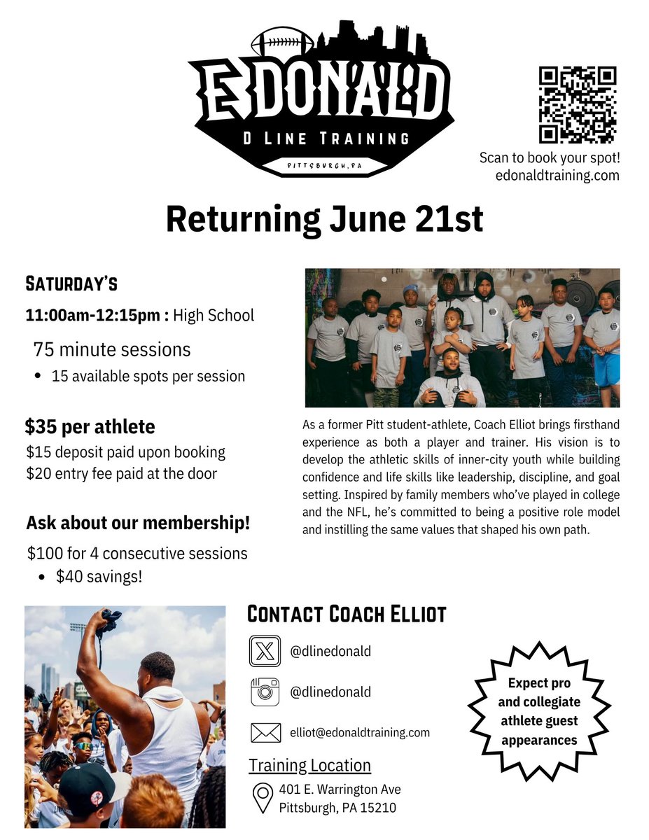 DlineDonald's tweet image. Class is in Session 👨🎓
Want to DOMINATE this season, help your team win 🥇, and build Hudl film coaches👀 notice?
**WHAT YOU DO NOW DECIDES WHAT EVERYONE SEES IN THE FALL‼️💯
Book below ⬇️
edonaldtraining.com