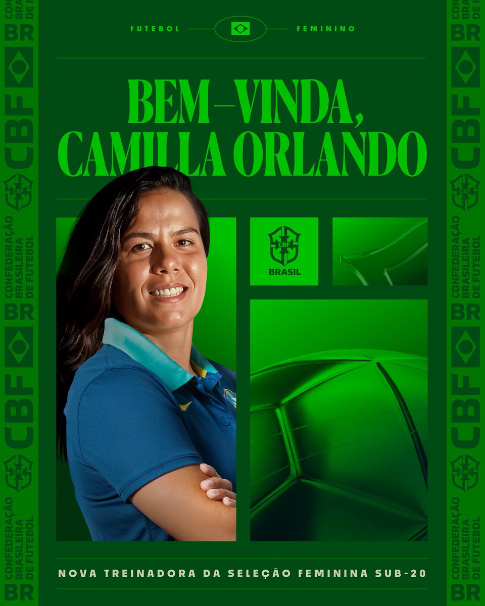 Camilla Orlando é nova técnica da Seleção Feminina Sub-20

Treinadora seguirá à frente do Palmeiras até o fim das competições nacionais de
2025; ela se junta à Amarelinha durante as Datas FIFA

cbf.com.br/selecao-brasil…