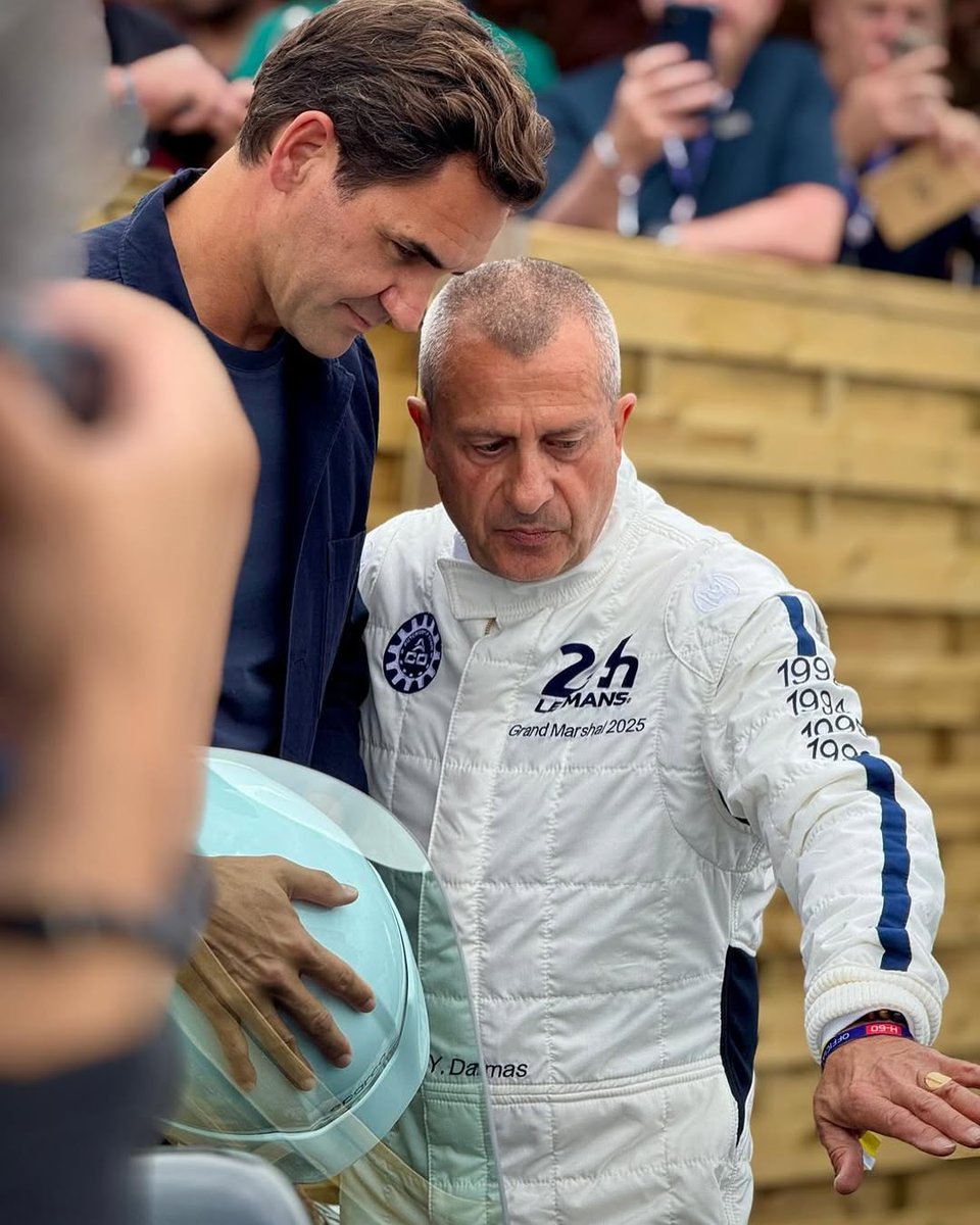 Happy Roger Federer😄 #LeMans24 
Yannick Dalmas IG