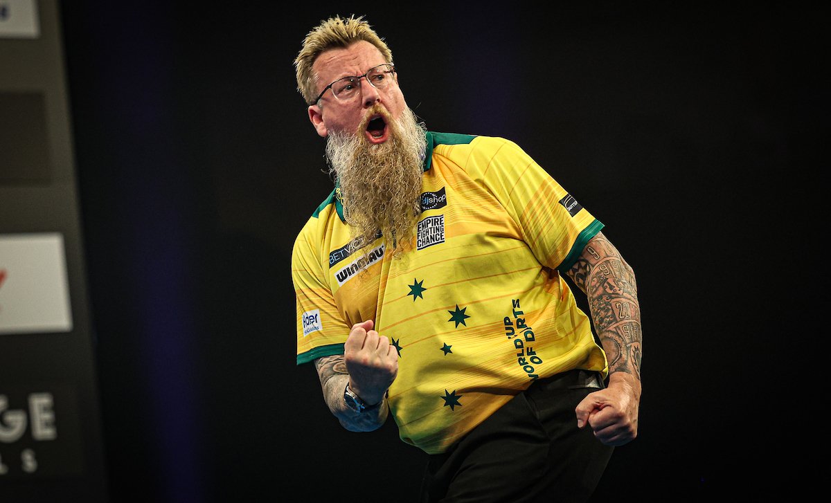 SWhitlock180's tweet image. Pleased to have made it through a tough group at the World Cup, and me and @DamonHeta180 will be ready for Argentina tonight 💪🏻
Can't wait to get back on stage.
Thanks for all the support 🇦🇺
@ModusDarts180 @Winmau @EmpireFightingC @THEDJSHOP @Darts_World