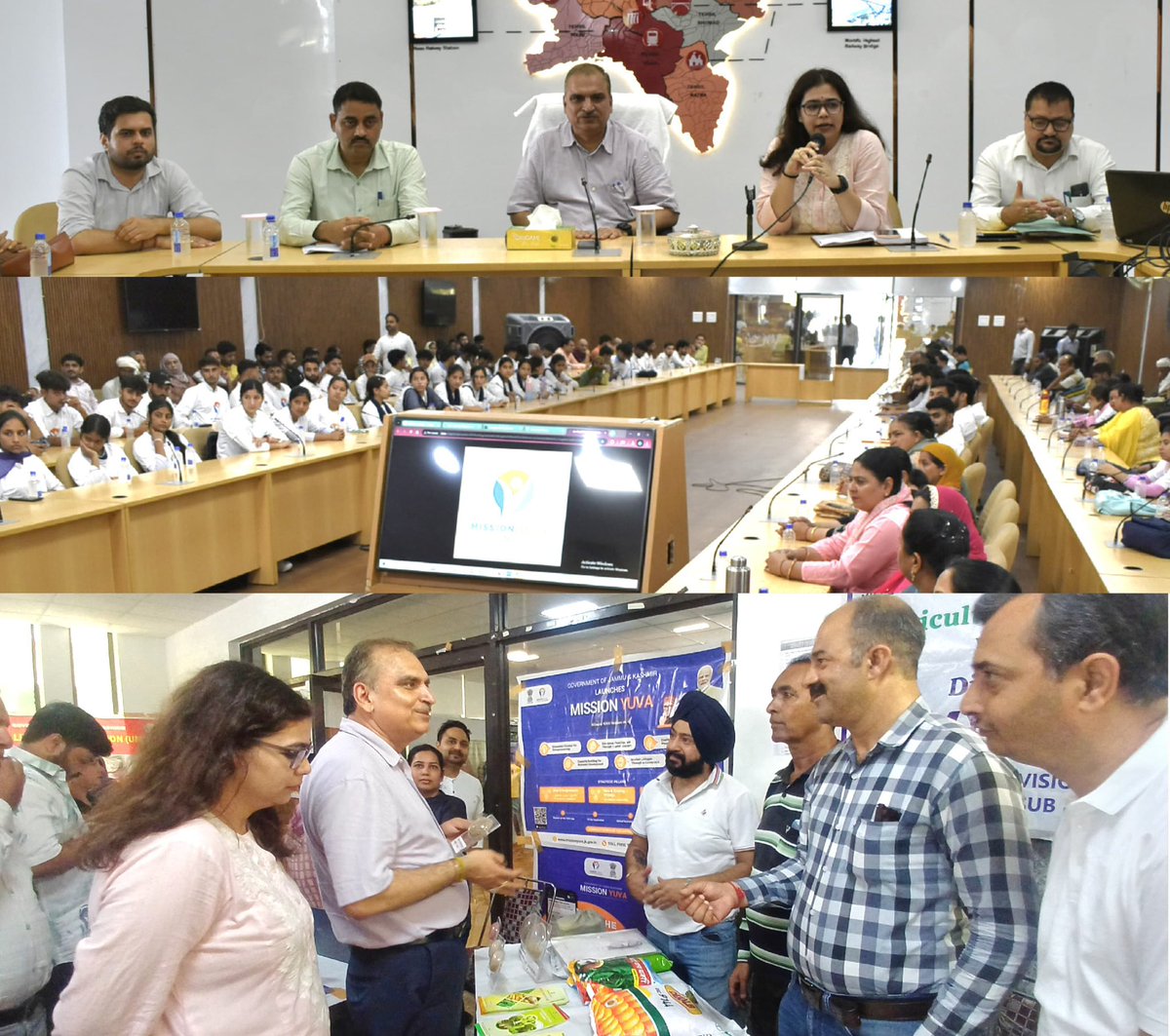 Potential Entrepreneurship Mela held in Reasi under #MissionYuva!

Organized by District Administration &amp; DECC Reasi to boost youth entrepreneurship &amp; self-employment.
Stalls, success stories, &amp; schemes shared to empower local talent.
<a href="/Divcomjammu/">Divisional Commissioner Jammu</a> 
<a href="/YuvaJKofficial/">Project YUVA Jammu & Kashmir</a> 
<a href="/diprjk/">Information & PR, J&K</a>