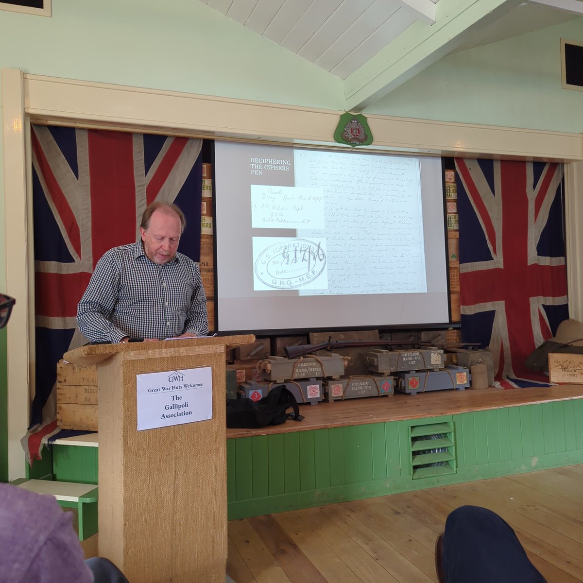 Gallipoli Association (@gallipoli100) on Twitter photo It's time for our second speaker, Gallipoli Association trustee, historian and webmaster <a href="/SteveJChambers/">Stephen Chambers</a> His talk is on the Gallipoli Diary of Orlo Williams and GHQ. "The Diary of a Cipher Officer It's time for our second speaker, Gallipoli Association trustee, historian and webmaster <a href="/SteveJChambers/">Stephen Chambers</a> His talk is on the Gallipoli Diary of Orlo Williams and GHQ. "The Diary of a Cipher Officer