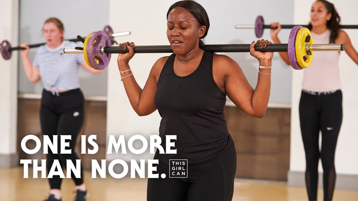 Reminder to yourself for when that next rep feels impossible. #ThisGirlCan