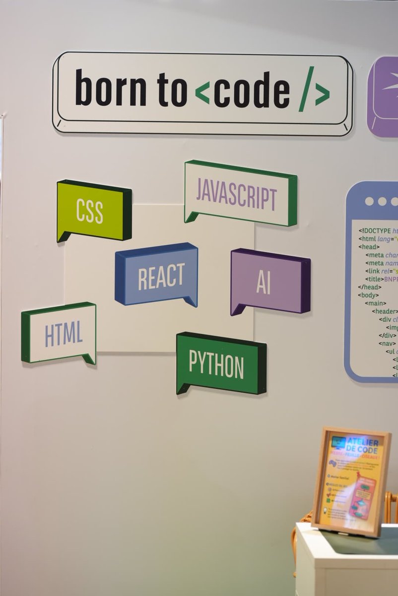 BNPParibas's tweet image. #BNPPInnovationNest 🚀 A #VivaTech, BNP Paribas ouvre le coding à tous 💻

Rejoignez les étudiants B-school by BNP Paribas, pour des ateliers d’initiation. Le code n’aura plus de secrets pour vous 🧑‍💻

@VivaTech