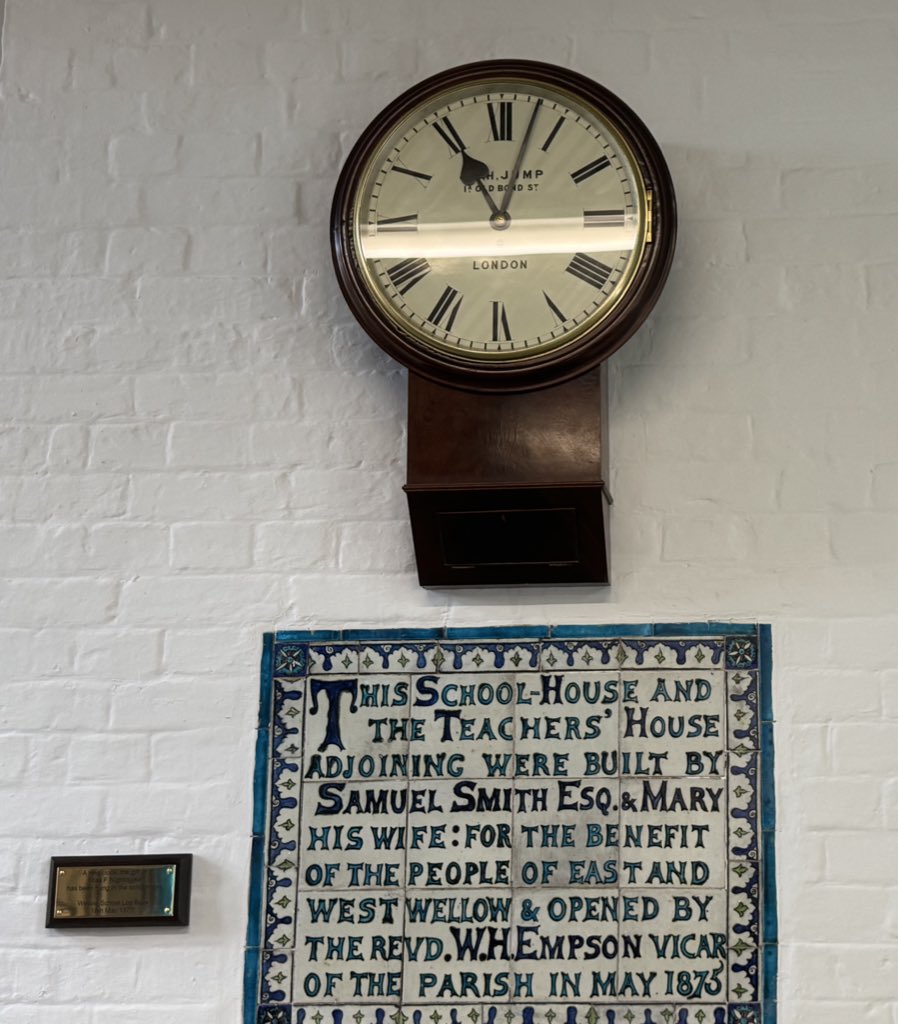 Lovely to be at Wellow School this morning to celebrate their 150th anniversary and see the refurbished clock donated by Florence Nightingale