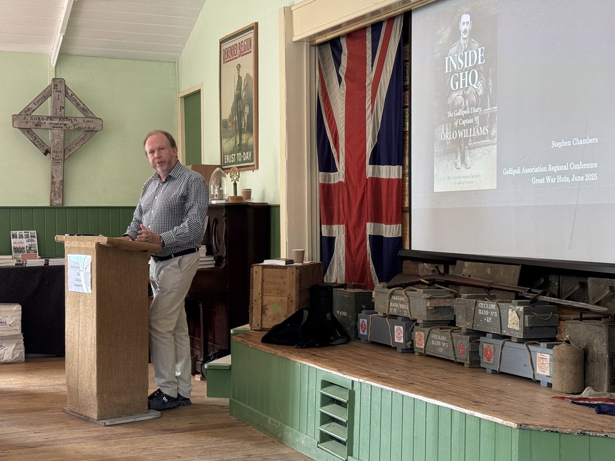 Great War Huts (@greatwarhuts) on Twitter photo Our second speaker, <a href="/SteveJChambers/">Stephen Chambers</a> is now talking about ‘Inside GHQ: The Diary of a Cipher Officer’ based on the diary of Captain Orlo Williams. Our second speaker, <a href="/SteveJChambers/">Stephen Chambers</a> is now talking about ‘Inside GHQ: The Diary of a Cipher Officer’ based on the diary of Captain Orlo Williams.