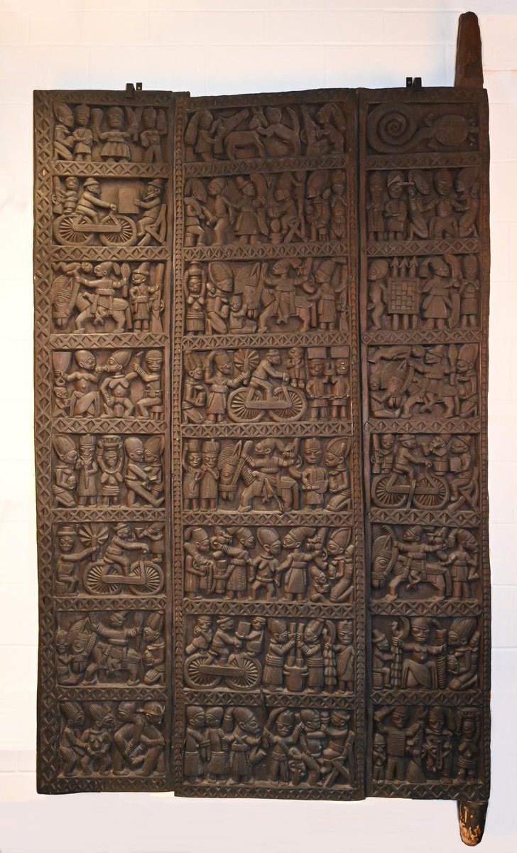 20th century carved door made by Yoruba artist dada 

Photo cred:British museum