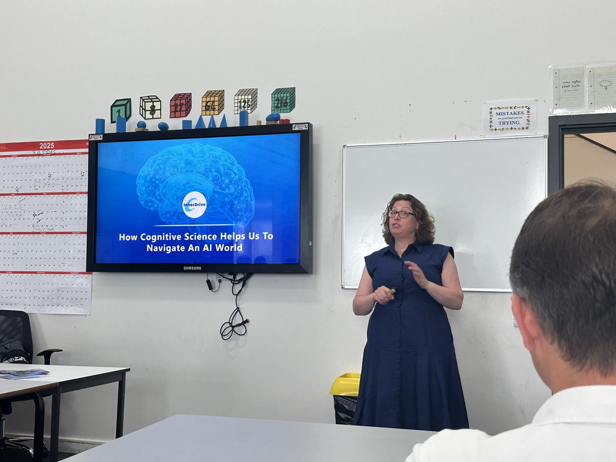 MissSDoherty's tweet photo. Session one for me at #rEDKent was “How can cognitive science help us navigate an AI world?” with @badger_claire from @innerdrive https://t.co/H3YPOcnLHE