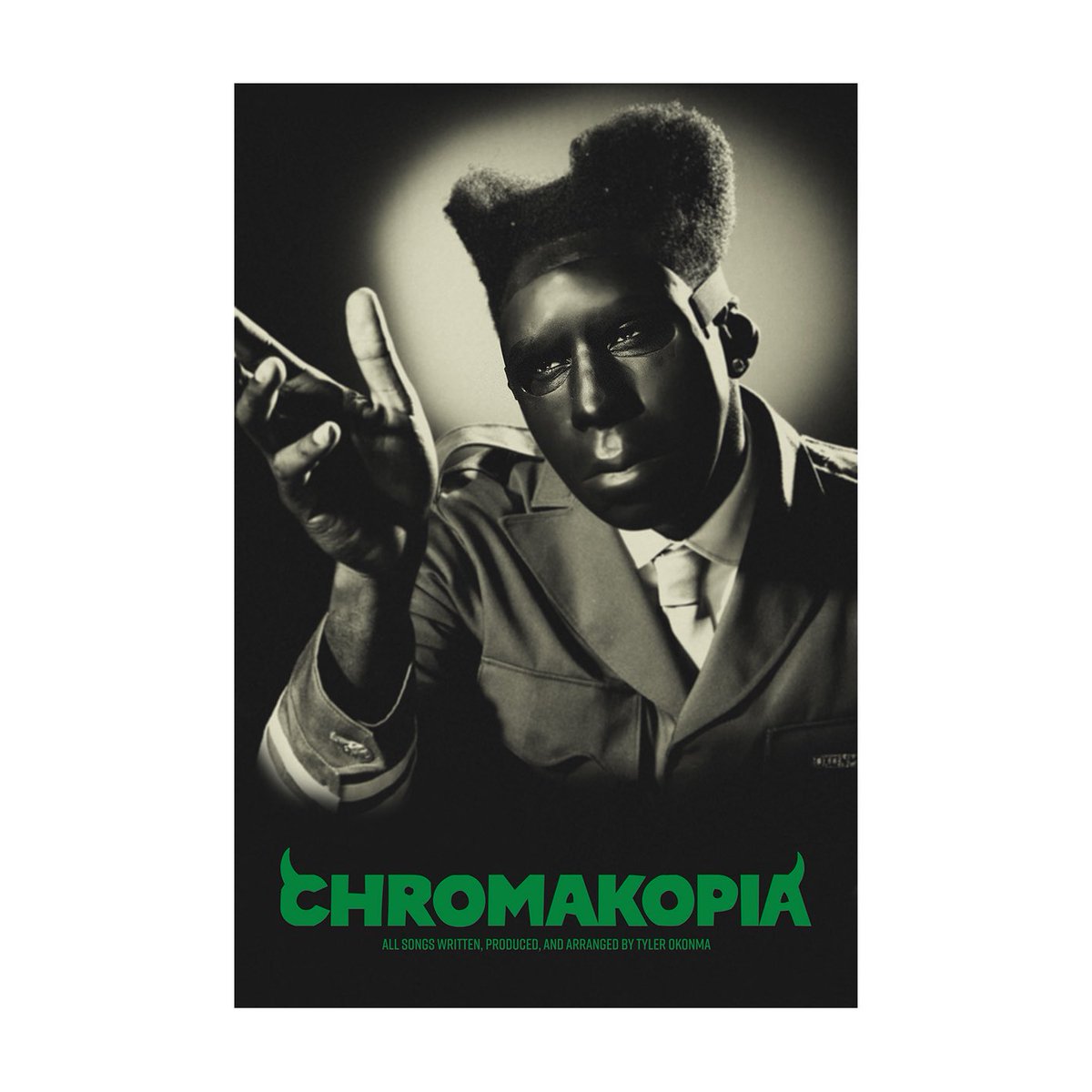 タイラー・ザ・クリエイターCHROMAKOPIA スタジャン L ダークグリーン