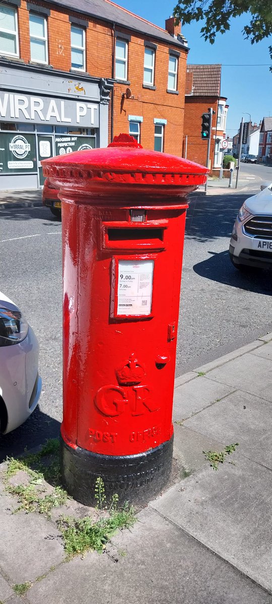 Sprightly box in a very sunny Wallasey #postboxsaturday