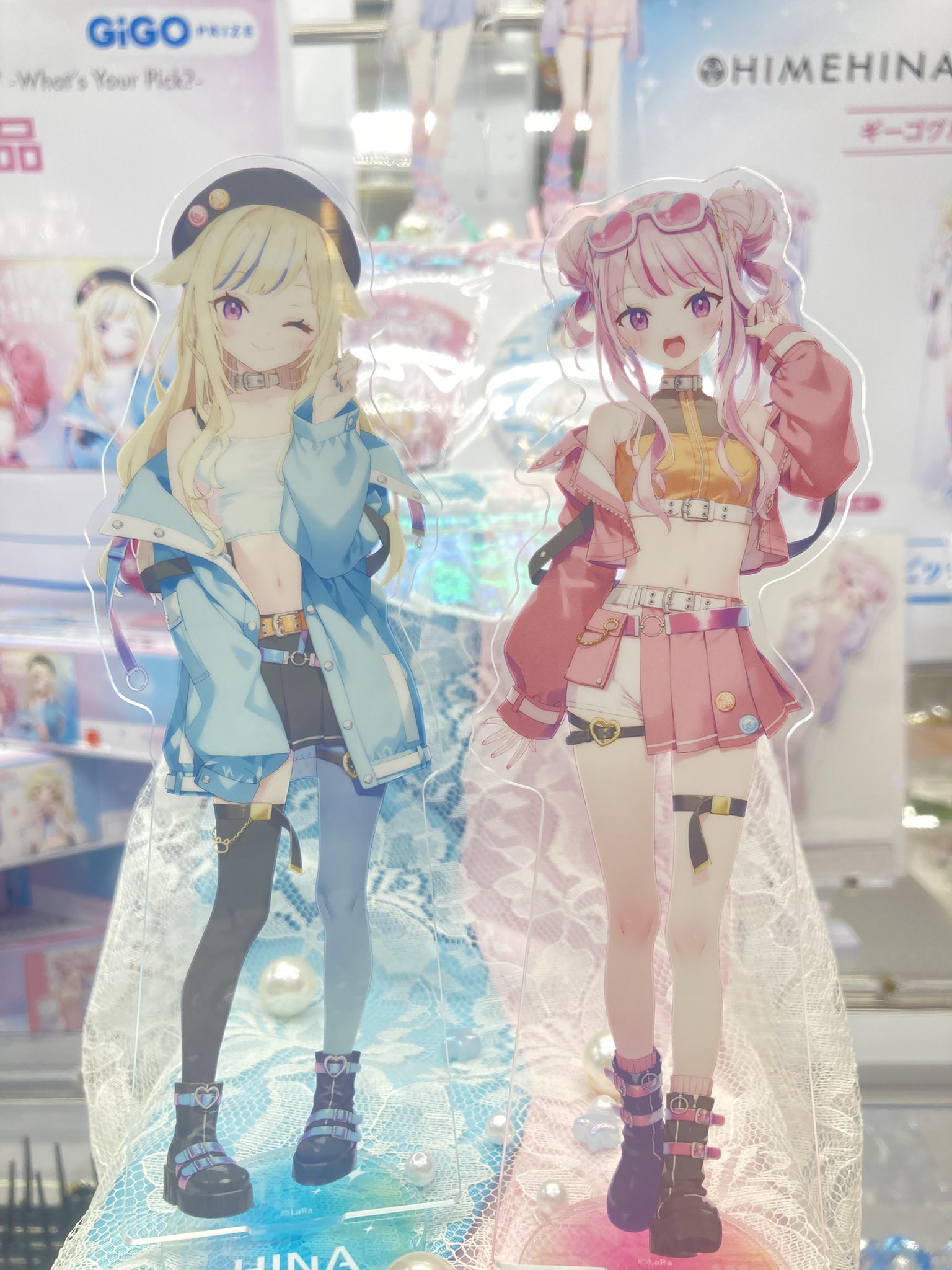 GiGO限定 HIMEHINA 缶バッジ アクリルスタンド コンプリート