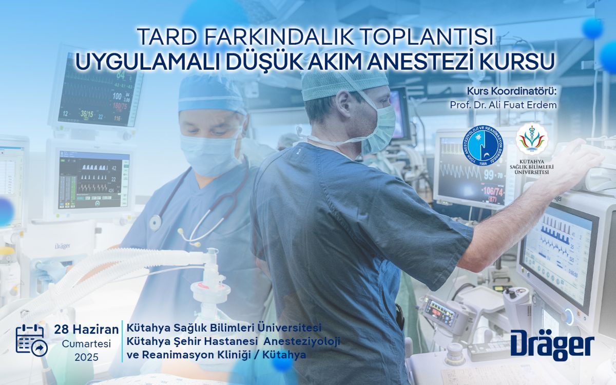 TARD ve Draeger iş birliği ile “45. TARD Uygulamalı Düşük Akım Anestezi Kursu” Kütahya Sağlık Bilimleri Üniversitesi ev sahipliğinde 28 Haziran 2025 Cumartesi günü sınırlı katılımcı ile, kapalı kurs olarak gerçekleştirilecektir.

tard.org.tr/haberler/2768