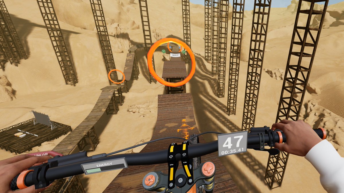 Airborne Alley challenge track doesn’t forgive second guesses.
Line it up, send it, and hope you stick the landing. 🚴‍♂️💥

#DownhillVR #VRGaming #VirtualReality #MountainBiking #ScreenshotSaturday