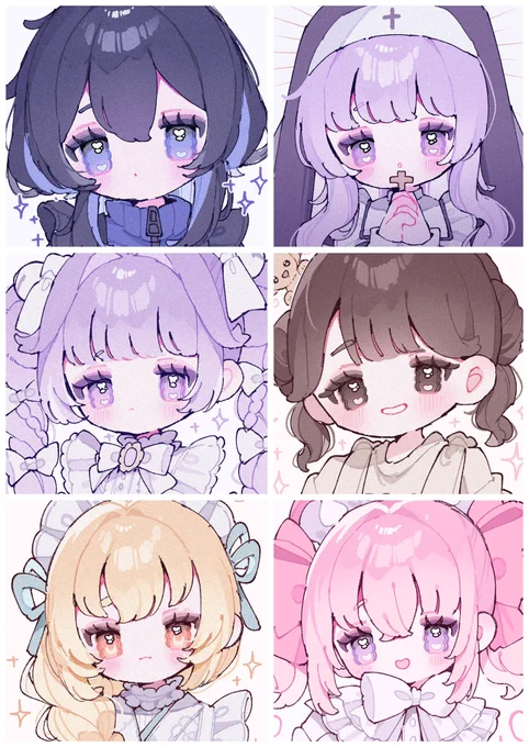 原画バーありがとうございました!🥰🥰✨✨✨
本日描かせていただいたイラスト達です! 