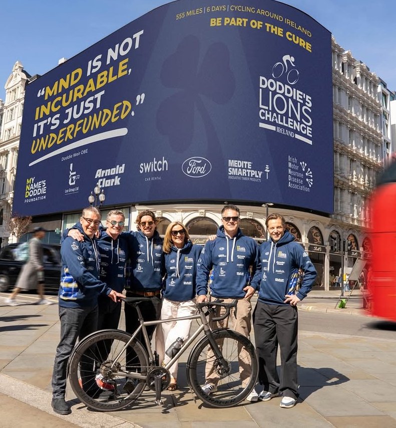 This Sunday at 9am, a 555-mile cycle across Ireland sets off from Kingspan Stadium - all to raise £500,000 for life-changing motor neurone disease research.

Led by Scottish rugby legend Kenny Logan, the ride honours the incredible legacy of the late, great Doddie Weir, with