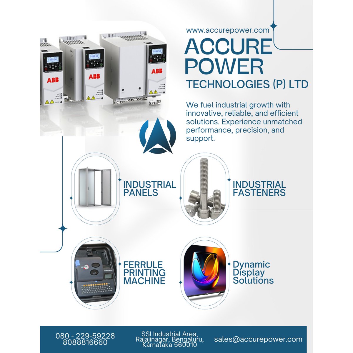 Your Trusted Partner for Industrial Automation &amp; Display Sol ..For more info visit...accurepower.co.in/latest-update/…