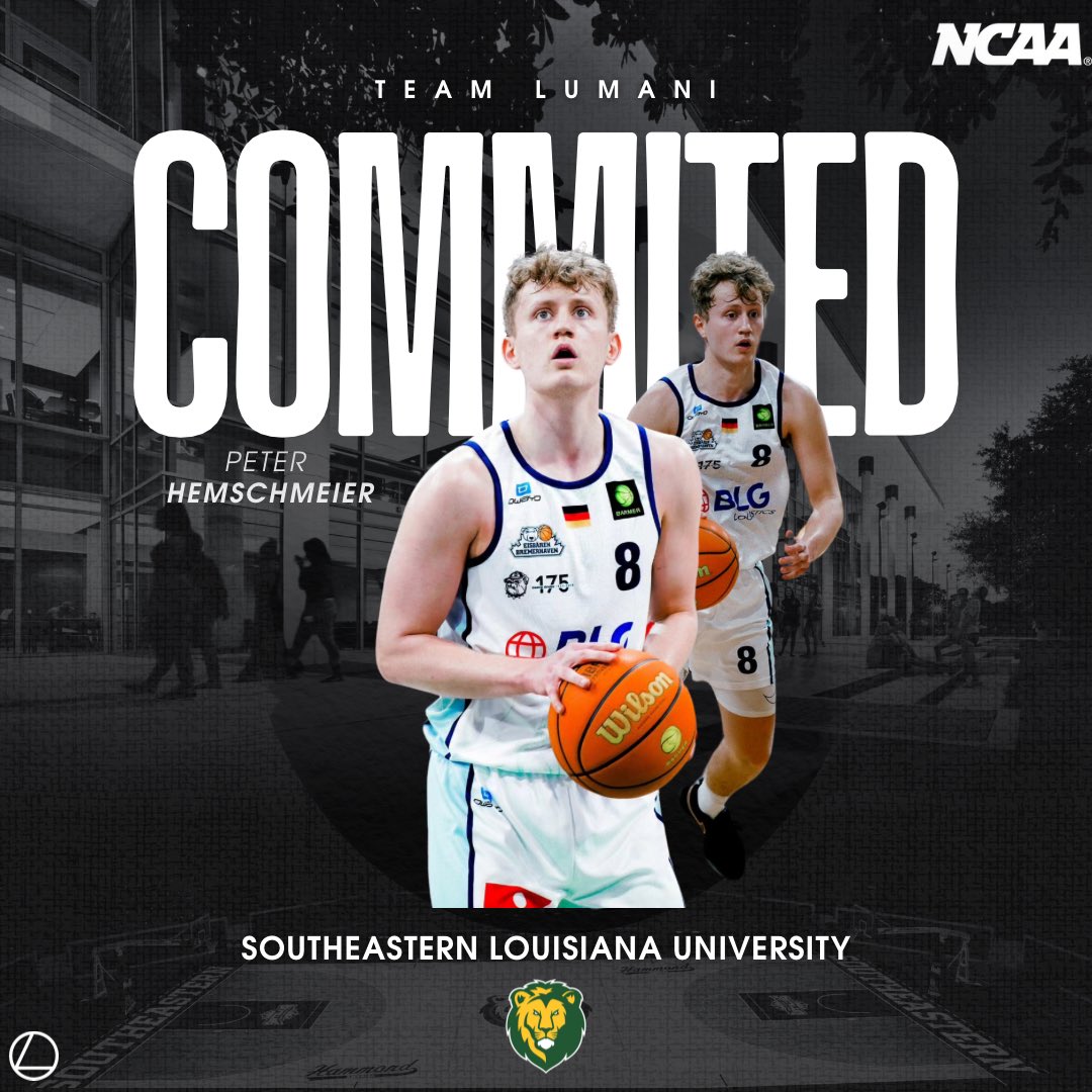 Jakub Pietrzak (@bballpietrzak) on Twitter photo Peter Hemschmeier has committed to Southeastern Louisiana! <a href="/LionUpMBB/">Southeastern Men's Basketball</a>
The 21-year-old spent the last seasons playing professionally in Germanyโs Pro A.
In his most recent season, he averaged:
9.3 PPG (38% 3PT)
2 REB
2 AST
7.2 EFF
#commited #barmer2bundesliga #ncaa Peter Hemschmeier has committed to Southeastern Louisiana! <a href="/LionUpMBB/">Southeastern Men's Basketball</a>
The 21-year-old spent the last seasons playing professionally in Germanyโs Pro A.
In his most recent season, he averaged:
9.3 PPG (38% 3PT)
2 REB
2 AST
7.2 EFF
#commited #barmer2bundesliga #ncaa