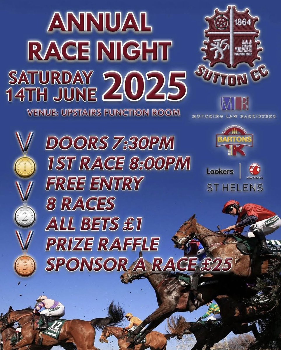 Here are our teams for todays games, with the 1XI facing New Brighton and the 2XI are away in the derby. Go well all! 🦈🏏

Our annual race night takes place this evening too, with doors opening from 7:30pm. 🐎💵 

#COYS #Sharks