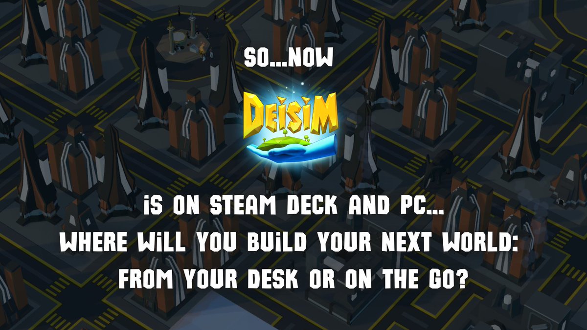 DeisimGame's tweet image. Where is the best spot?
#godgame #deisim #vr