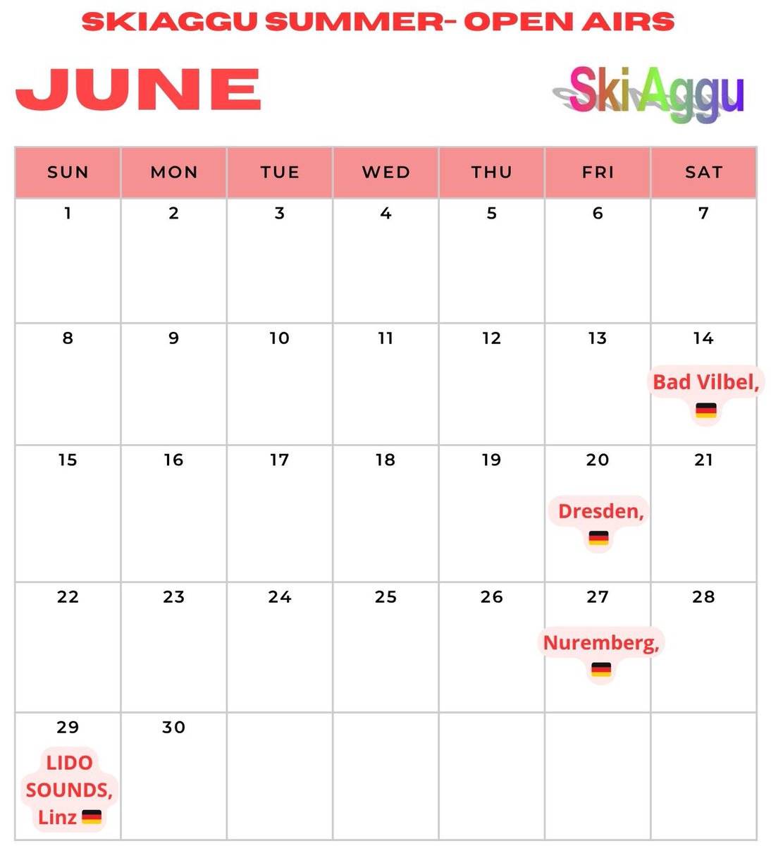 skiaggupdates's tweet image. Today ski aggu summer show season begins! Here is his calendar of concerts and festivals of this summer &amp;lt;3