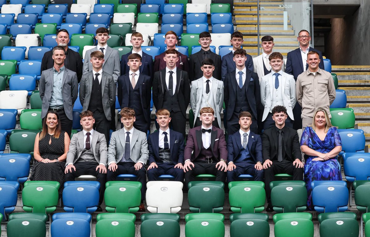 Wonderful to see Year 12 pupil Harry Gough celebrated as part of the Class of 2025 at the Irish FA JD National Academy Residential Graduation. A night to recognise their dedication, development and potential 
We are very proud of you Harry! 

BELONG • ASPIRE • ACHIEVE