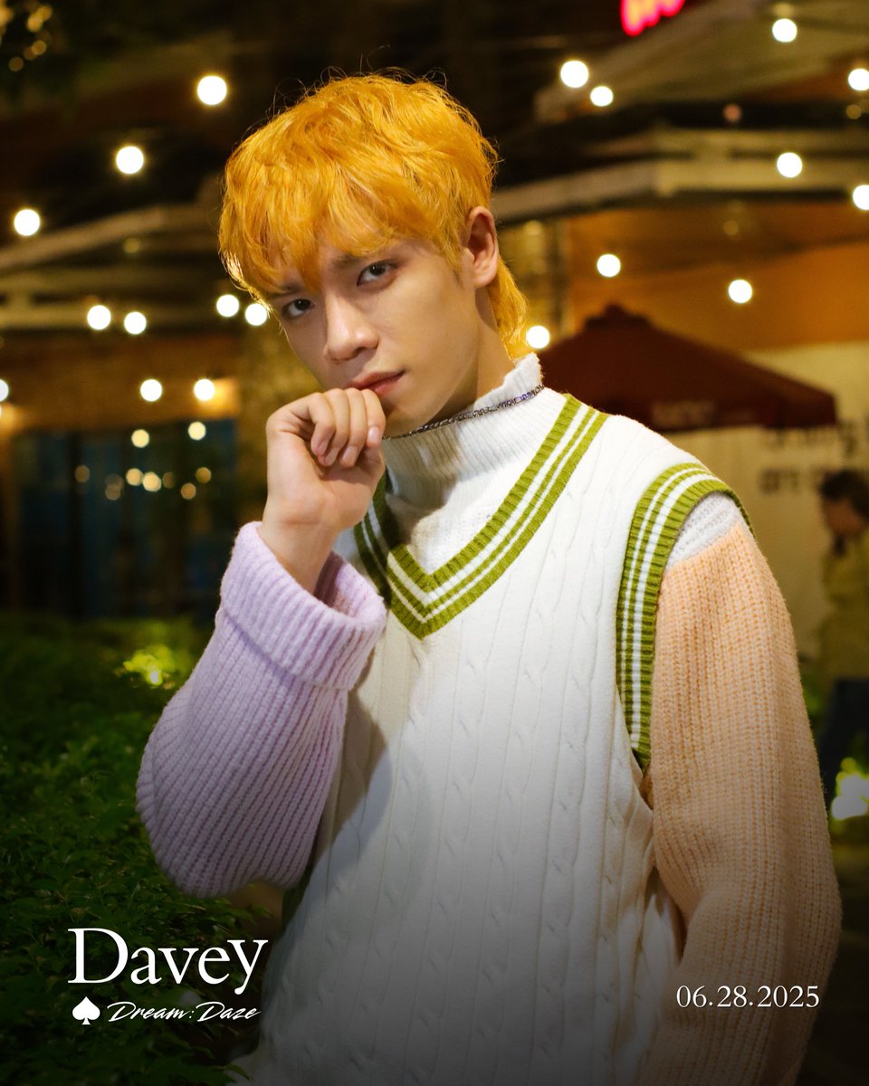 3DhaynamicsOFC's tweet image. DREAM: DAZE Fanmeet Concept Photo

[ DAVEY ] 💛

🗓️: June 28, 2025 (Saturday)
⏰: 2:00PM-6:00PM
📍: Sikat Studio, Tomas Morato

Register here: bit.ly/DreamDazeFanme…

#DreamDazeFanMeet #DAVEY
