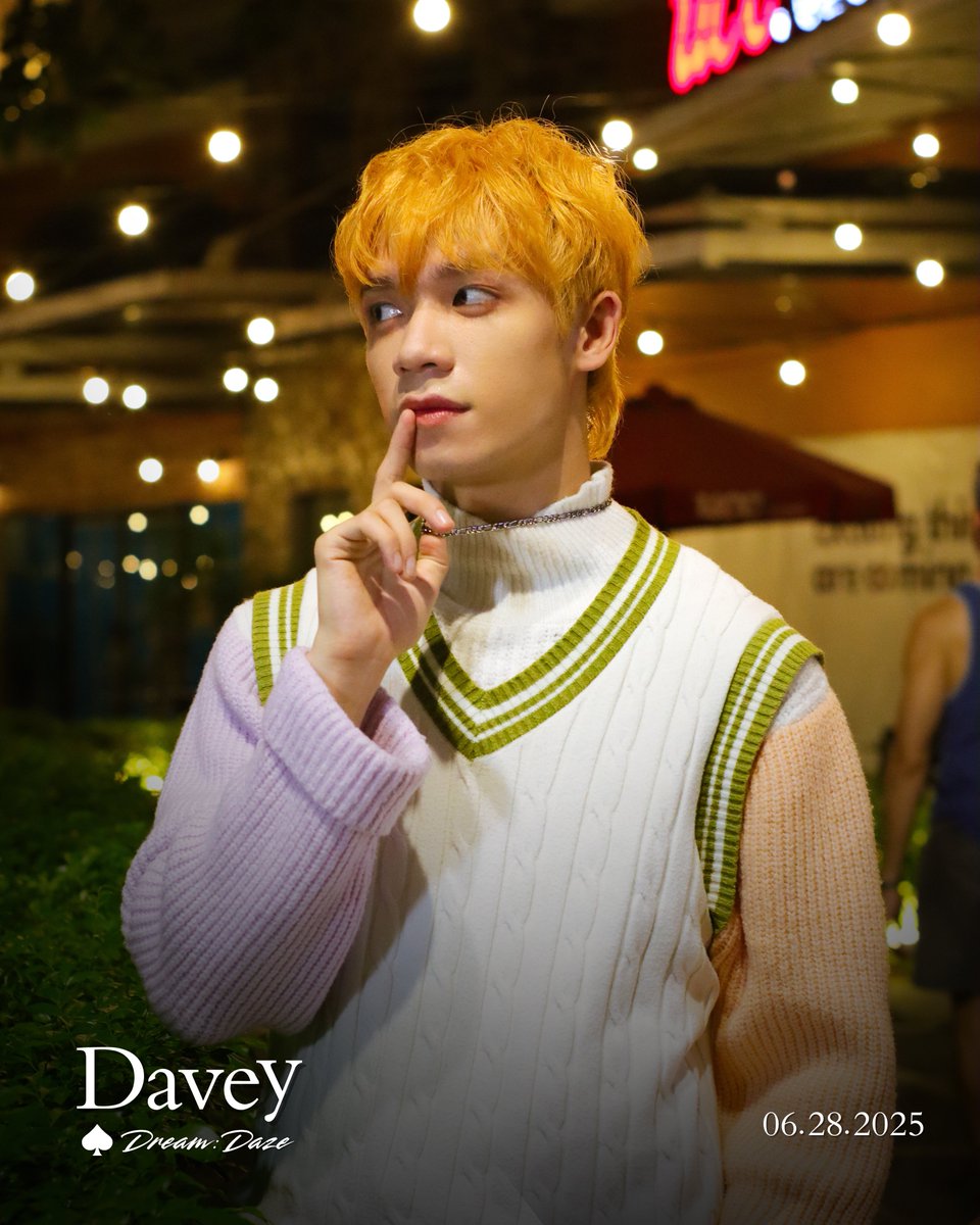 3DhaynamicsOFC's tweet image. DREAM: DAZE Fanmeet Concept Photo

[ DAVEY ] 💛

🗓️: June 28, 2025 (Saturday)
⏰: 2:00PM-6:00PM
📍: Sikat Studio, Tomas Morato

Register here: bit.ly/DreamDazeFanme…

#DreamDazeFanMeet #DAVEY