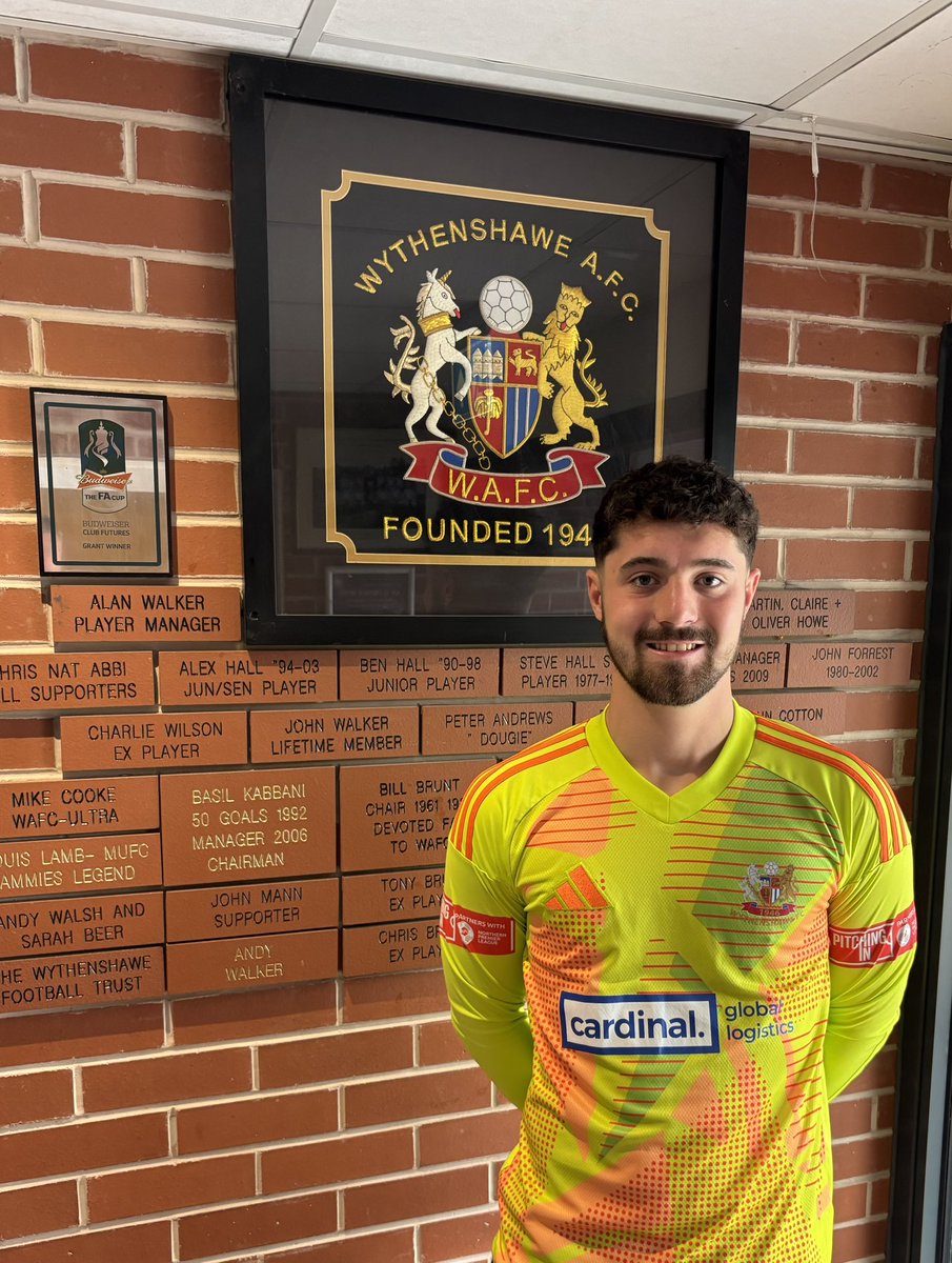 New Signing #10

Joining from <a href="/CheadleNomads/">Cheadle Heath Nomads</a> is Goalkeeper, Ryan Forde.

Ryan come through at <a href="/altrinchamfc/">Altrincham FC</a> before becoming the Number One at Cheadle HN. 

With huge potential to push on in the game, we are delighted to have him here!

Welcome <a href="/RyanFor07883153/">Ryan Forde</a>

#Wythenshawe