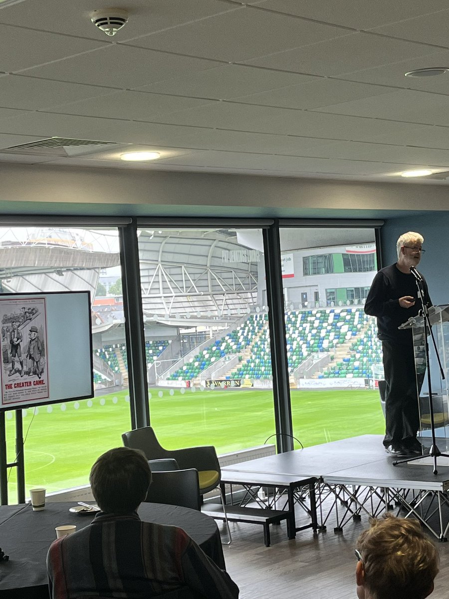 Our final session before lunch on day 2 of #footycon25 sees Brian Griffin discussing Irish Footballers and Irish Football Fans in the British Armed Forces
during the First World War