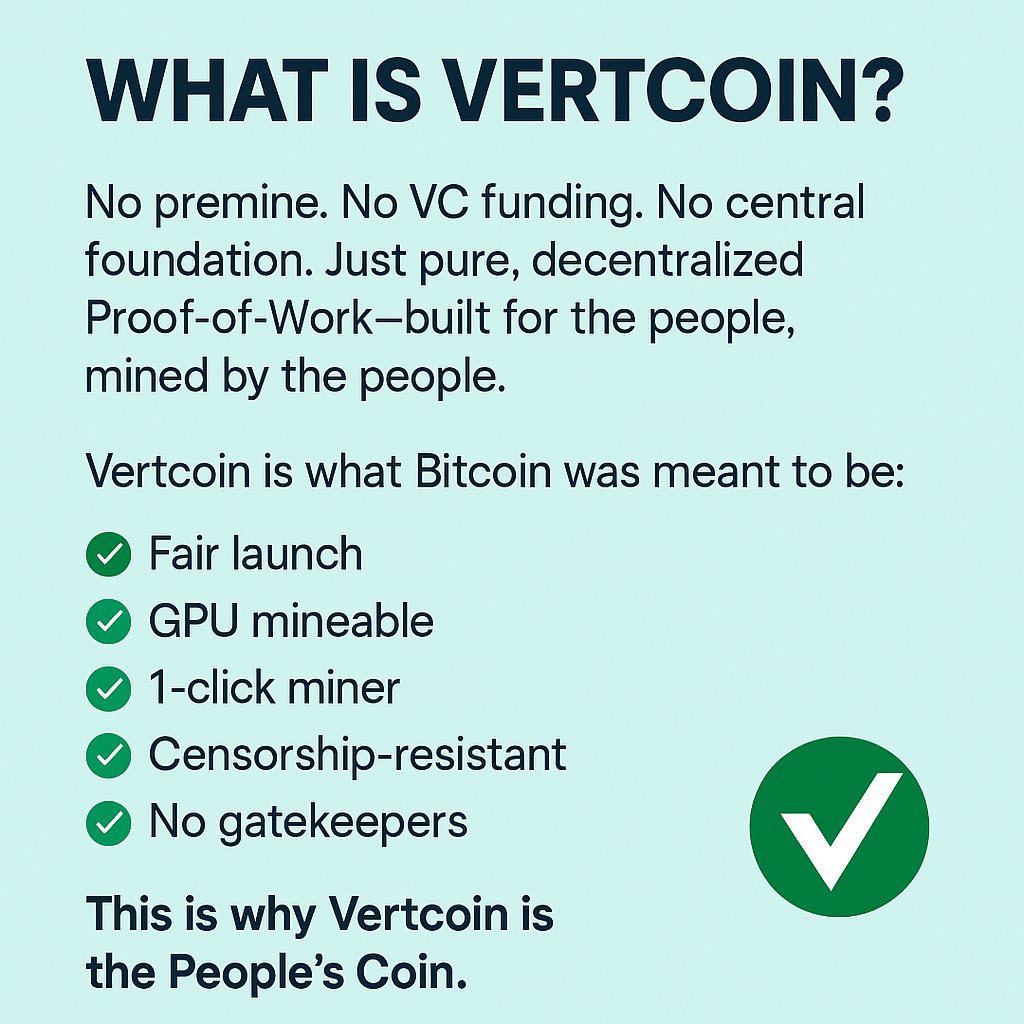 JustATravelR's tweet photo. @cryptocom I wouldn’t buy tokens. I’d buy #cryptocurrencies that are #Commodities i.e. #Vertcoin the #TrueToSatoshi #ProofOfWork 
When will you list $VTC like $BTC $LTC 🤔 https://t.co/SvFSAQ72pg