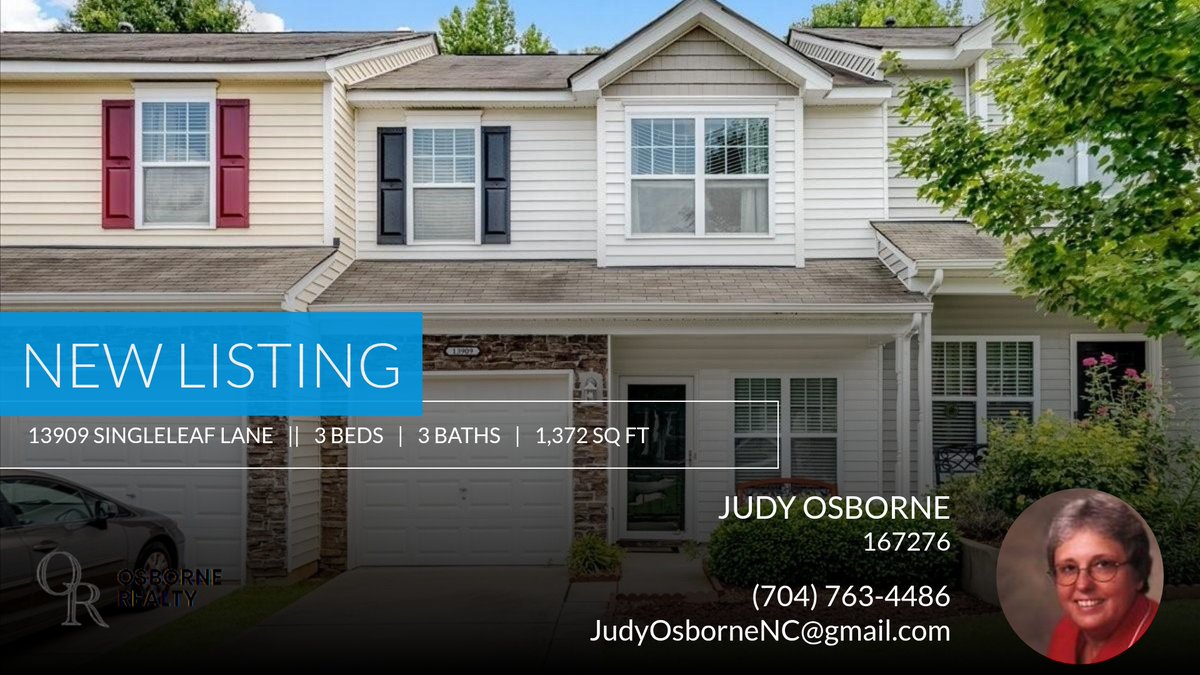 HelpUBuy's tweet image. 📍 New Listing 📍 Take a look at this fantastic new property that just hit the market located at 13909 Singleleaf Lane in Charlotte. Reach out here or at (704) 763-4486 for more information

Judy Osborne
Osborne Realty 
704-... homeforsale.at/13909_SINGLELE…