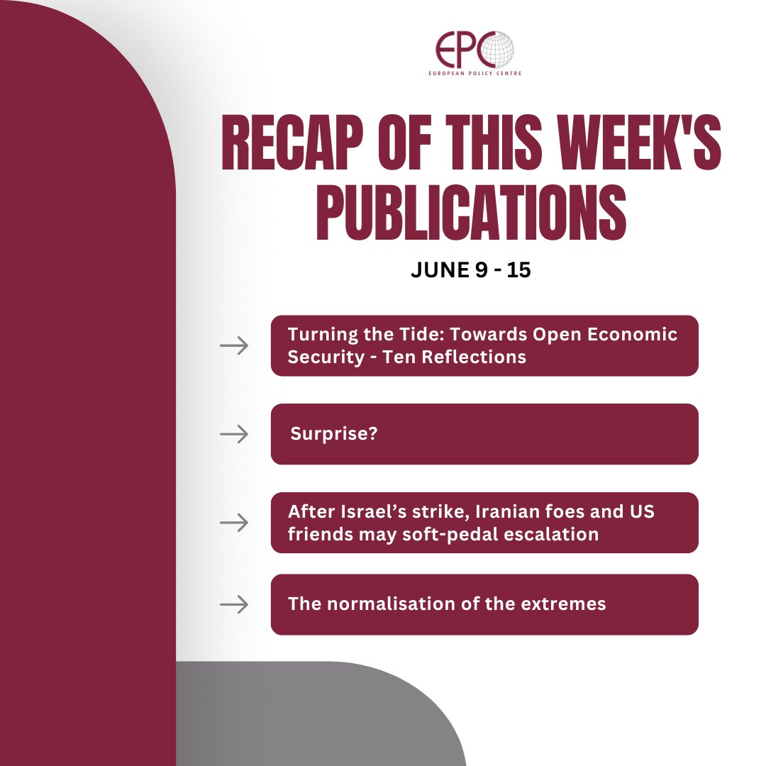 ⏪ Rewinding on the EPC’s #publications over the past week.

Missed our publications this week? Catch up on our latest analyses, commentaries and papers 👇
epc.eu/en/publications