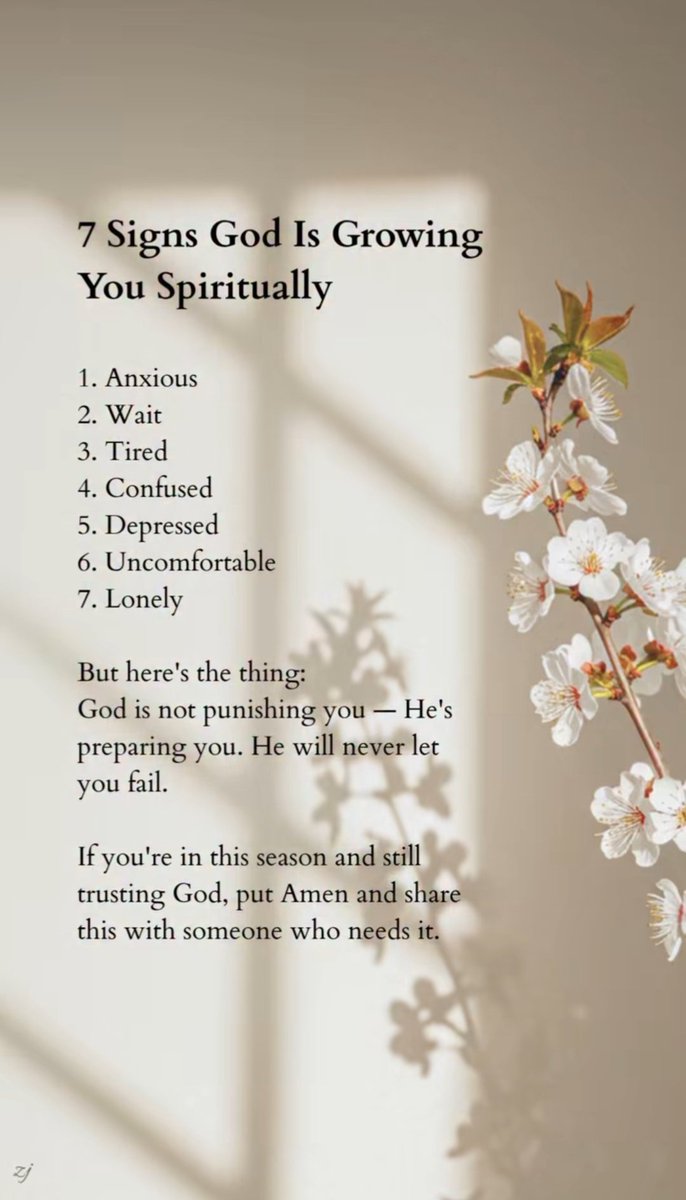 Therapyquotes_'s tweet image. 7 Signs God is growing you spiritually