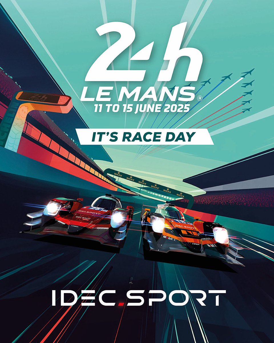 IDEC SPORT Racing (@idecsportracing) on Twitter photo RACE DAY 🔥 
It’s time for the legendary 24 Hours of Le Mans and we’re ready to hit the track 💨🏁 RACE DAY 🔥 
It’s time for the legendary 24 Hours of Le Mans and we’re ready to hit the track 💨🏁