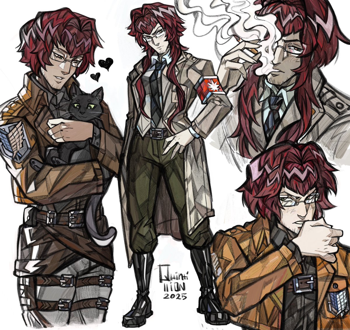quintilli0n's tweet image. bunch of #aot OC cmmss ❤️ thank you all for support