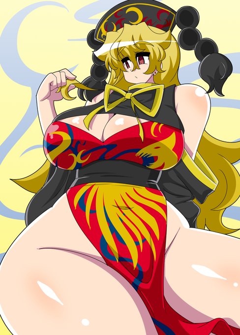 「枝毛・・・。」
8年ぶりに純狐さん描きました。 