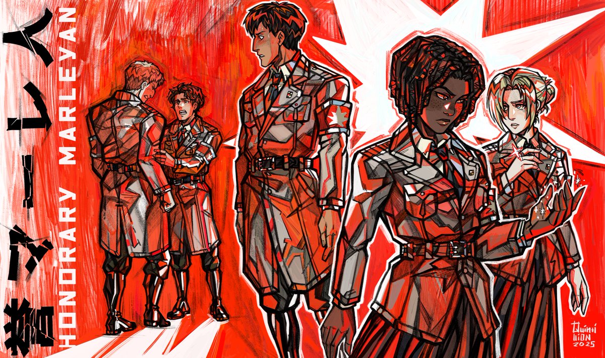 quintilli0n's tweet image. bunch of #aot OC cmmss ❤️ thank you all for support