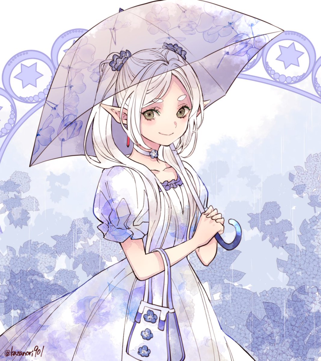 雨の日のお出かけフリーレン