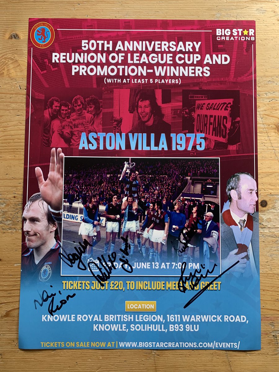 Ivan McDouall (@ivan_mcdouall) on Twitter photo Great night with the 1975 Promotion and League Cup winning boys in Knowle. Great stories and really felt the bond between them as a group. A worthy 50th anniversary celebration. Top work <a href="/BigStarRich/">Richard Sydenham</a> UTV #AVFC Great night with the 1975 Promotion and League Cup winning boys in Knowle. Great stories and really felt the bond between them as a group. A worthy 50th anniversary celebration. Top work <a href="/BigStarRich/">Richard Sydenham</a> UTV #AVFC